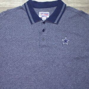Vtg Pro Line Starter Cowboys Shirt Men's L Short Sleeve 3 Button Up Polo NFL